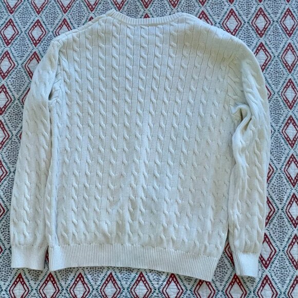 Brand New-Perfect Condition Brandy Melville Cotton Cable Knit Crew Neck Sweater - Picture 4 of 7